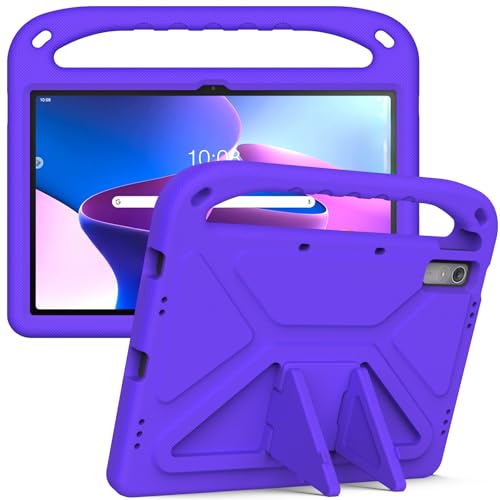 Étui Lenovo Tab P11 Plus et P11 violet en mousse EVA antichoc avec support