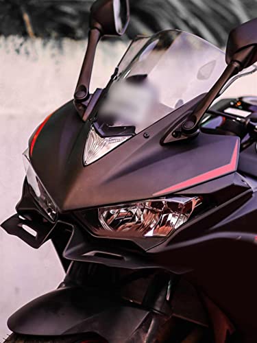 Carenado frontal aerodinámico winglets negros para Yamaha YZF R3 2020 4