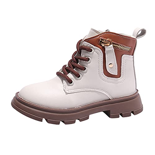 Little Girls Soft Sole Boots Kids Shoes Solid Color Short Boots Shoes Fashion Non Slip Breathable Nude Boots