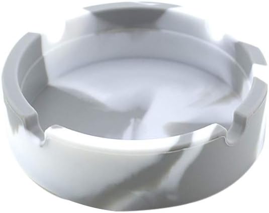 AIni Ashtray Silicone Ashtray Premium Silicone Rubber High Temperature Heat Resistant Round Design Ashtray, Easy To Carry Outdoors, Indoors, Cars
