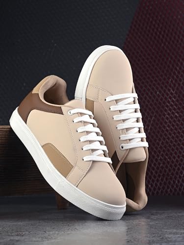 Image of Centrino Women's Casual Sneaker | Casual Colorblock Lace-Up Shoes with Soft Cushion Insole | Lightweight, Comfortable Low-Top Fashion Sneakers for Everyday Wear (7608)