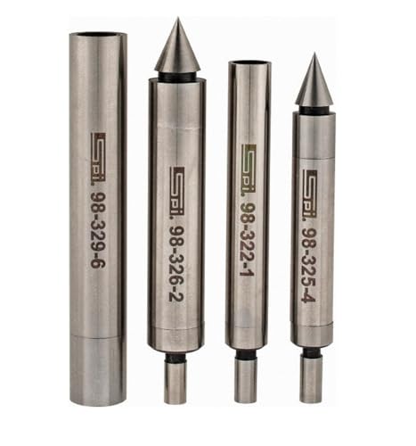 SPI Mechanical Edge & Center Finder Set: Single End, Double End, Cylinder Contact, Cone Contact
