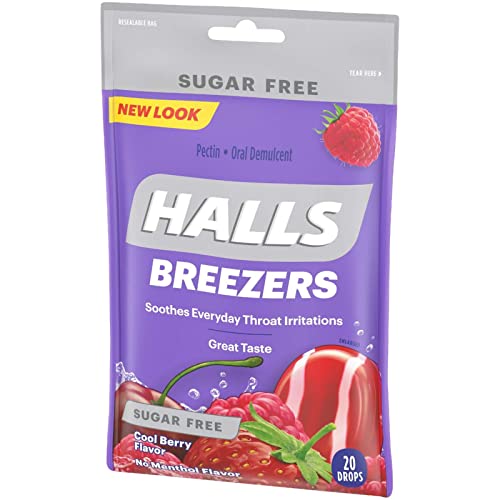 Halls Breezers Drops Sugar Free Cool Berry 20 Each (Pack Of 2) #TOP2