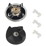 250W Base Gear & Blade Gear & 3 Pcs Rubber Bushing Shock Pad Replacement Part Compatible with Magic Bullet 250W Blenders MB1001