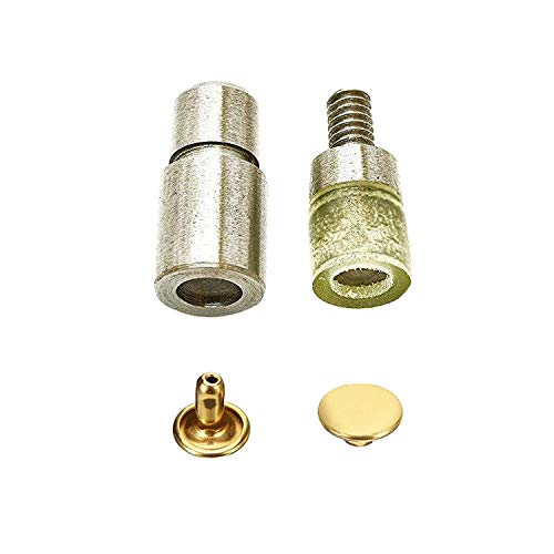 Trimming Shop Double Cap Rivets Fixing Dies for Universal Blue Hand Press Machine for DIY Crafts Projects, Repair & Replacement, Clothing, Dog Collar, 8mm