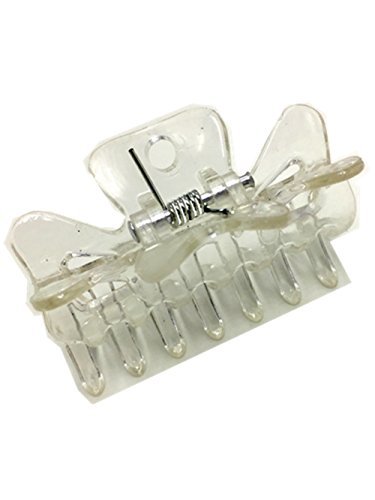 6Pcs Long Clear Plastic Mini Hairpin 14 Claws Hair Clip Clamp Barrette Diy Accessories Hairpin For Women And Girls #TOP2