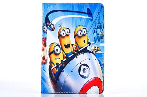 SKEIDO Cartoon Series Despicable Me Minion Stand Leather Case for Samsung Galaxy Tab A 9.7, T550