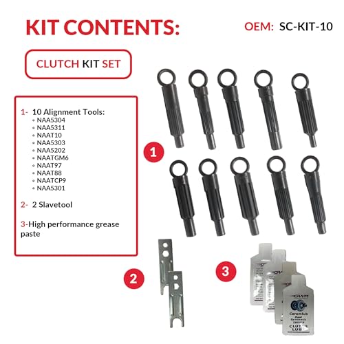 SOUTHEASTCLUTCH Transmission Clutch Alignment Tool Compatible 10 of The Most Popular Sizes to fit a Wide Range of aplications | 10, 14, 20, 21, 23, 24, 26 splines - Thumbnail 3