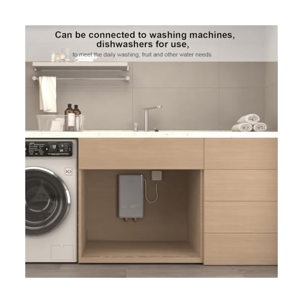 Instant Hot Electric Tankless Water Heater 220/240V, Small Wall Mounted Compact, Suitable for Kitchen and Bathroom Counter Cabinets and Sinks,Not Suitable for Winter Bathing 9Kw - Image 5