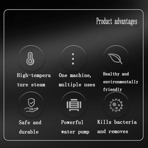 vaporeta de mano,maquina de limpieza a vapor,limpiadora vapor para casa,limpiador de vapor multiusos con 10 accesorios para alfombras,1050W, cortinas, sofás, cocina, baño y más-1set - imagen 6