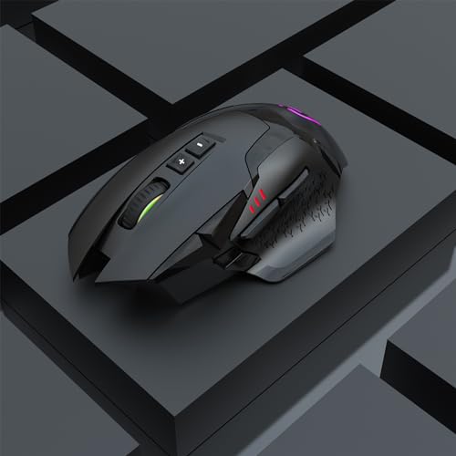 Souris de jeu Bluetooth sans fil RVB rechargeable 5 DPI pour PC portable