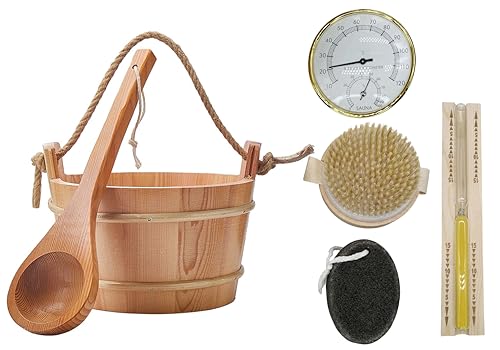 Kit d'accessoires de sauna complet avec thermo-hygromètre précis