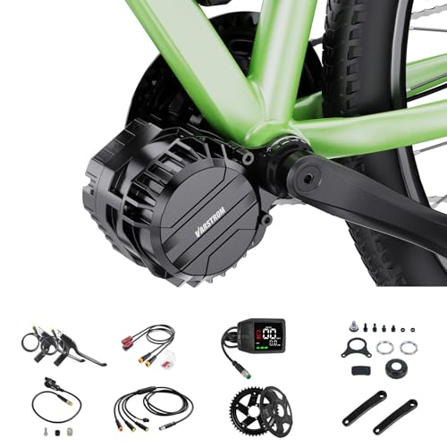 Varstrom 750W Mittelmotor Umbausatz, 48V Drehmomentsensor-Mittelmotor mit DZ41 Display, DIY E-Bike Umbausatz | BB 68-73MM | Nein E-Bike Akku