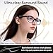 MNVOEQ AI Smart Wireless Bluetooth Translation Glasses for Men/Women with Speakers/Bluetooth&140+ Languages Translation Sports/Travel/Drive/Busniess (C3+AI+Color Change Lenses+Black)
