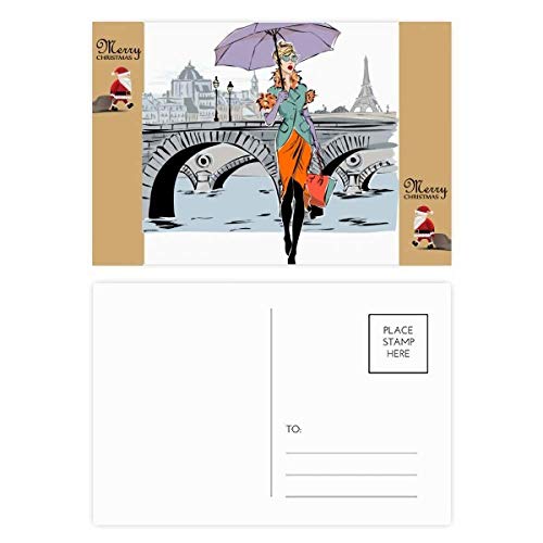 Cartes postales de remerciement Santa Claus Lot de 20 pour accompagner vos cadeaux