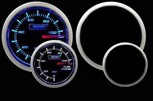 Fuel Pressure Gauge- Electrical Blue/white Performance Series 52mm (2 1/16