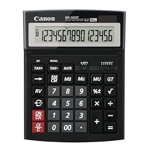 Canon WS-1610T Calculator – Ideal companion for business professionals.