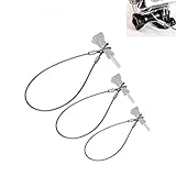 DigiHero 3pcs 12 Inch/24 Inch/30 Inch Stainless Steel Tether Lanyard for Gopro Hero 4 - Three Length Fully Customizable to Suit Your Needs, Compatible with Gopro Hero 1/2/3/3+/4 Camera