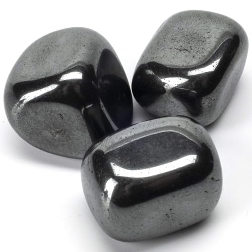 Image of Hematite Tumble Stone | 50 gm Tumbled Gemstones | Reiki Healing Stones | Home Decor Pebbles | Aquarium Gravel | Garden & Table Dcor