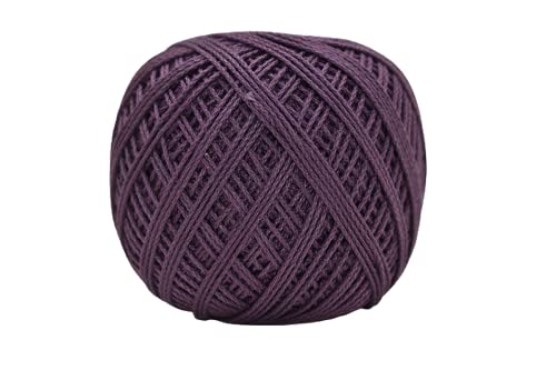 Image of Anchor Mercerised Premium Knitting Crochet Cotton Thread Yarn Balls for Knitting, Weaving, Embroidery and Craft Making Fast Color (Pack of 2 Rolls) (Shade no. 873)