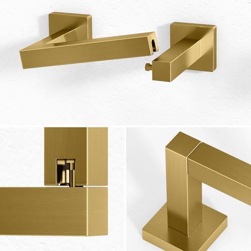 FEILERN Toilet Paper Holder, Wall Mount Pivoting for Bathroom, Gold - image 7
