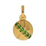 925 Sterling Silber XEN Anhänger mit 6 Chromdiopside ca. 0,24 ct. vergoldet