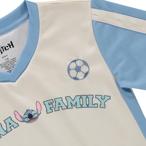 Image of Disney Lilo & Stitch Girls Soccer Jersey Sports Graphic Shirt Soccer Fan Athletic Apparel
