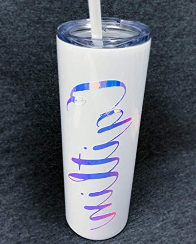 WDragon Glossy Holographic Opal Craft Vinyl Chrome Adhesive Permanent Vinyl Sheet Roll for Silhouette Cameo Craft Cutter,30cm by 152cm (Opal)