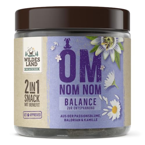 Wildes Land Balance Snack für Hunde – 300 g – Funktionaler Premium-Hundesnack zur Entspannung & Stressreduktion – Mit Baldrian & L-Tryptophan – Getreidefrei, natürliche Zutaten