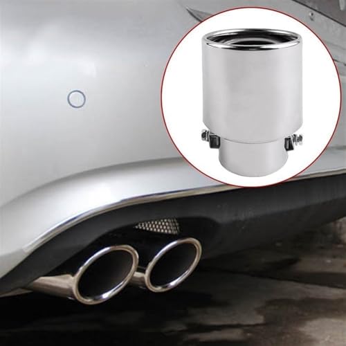 Embout d'échappement universel acier inoxydable pour tuyau pot voiture