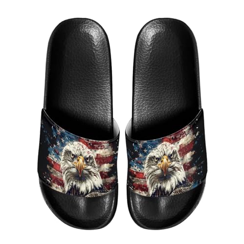 Image of Footwear for Mens Open Toe Athletic Sandals Anti-Slip Sole Slide Sandals Pillow House Flat Shoes Comfortable Slip On Slippers for Indoor & Outdoor