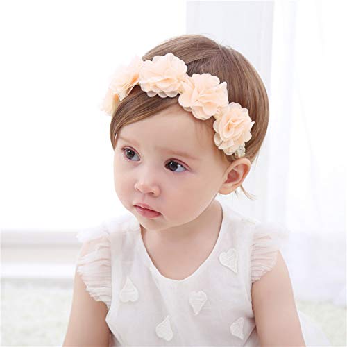 Ohwawadi Baby Girl Sandals Summer Floral Princess Mary Jane Wedding Party Dress Shoes With Floral Headband Soft Infant Newborn Crib Shoes #TOP2