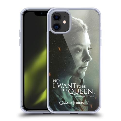 Head Case Designs Officially Licensed HBO Game of Thrones Margaery Tyrell Character Portraits Gel Case [Military Grade Protection] Compatible with Apple iPhone 11 and Compatible with MagSafe