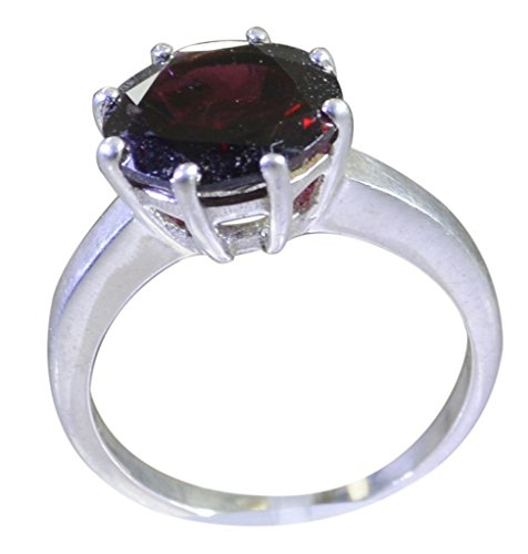 Anneaux de promesse en Argent Sterling grenats naturels bague femme pierre rouge