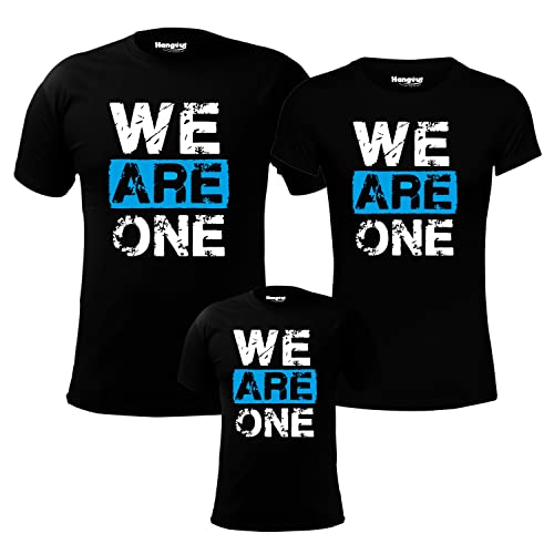 Image of Hangout Hub Family T-Shirts|Regular Fit|Cotton|Twinning Combo Dress| Setof3