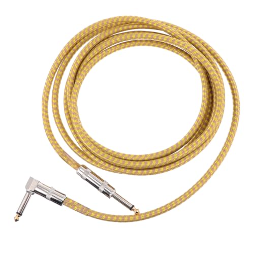 Uonlytech Gitarrenkabel 6,35mm Rechtwinkliges Audiokabel für E-gitarre