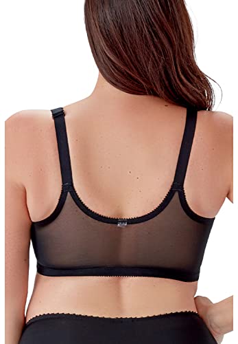 Berlei Women's Classic Full Cup Non-Wired Front Closure Bra, Black (Black), 38Dd #TOP28
