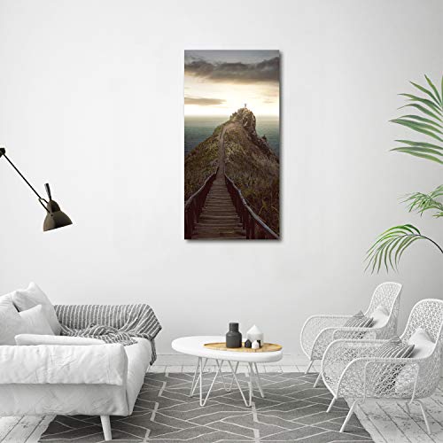 Image sur verre synthétique 60x120 cm tableau décoratif paysage brun - 4