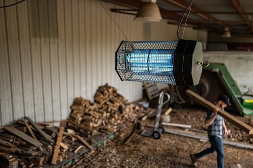 Flowtron Indoor/Outdoor Fly Control, 2000 sq.ft Indoor & 2 Acre Outdoor Insect Control with Dual Lure Method, 120W UV Light & Fly Sex Lure/Octenol for Flies and Mosquitoes, UL Certified