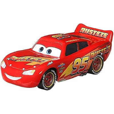 Disney Cars Toys Rust-eze Lightning McQueen, Miniature, Collectible Racecar Automobile Toys Based on Cars Movies, for Kids Age 3 and Older, Multicolor