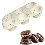 Muffin-, Muffin-Pfannen aus Silikon zum Backen, 2 x Silikonform mit Eierstichen, nicht stickig – Backformen bei hohen Temperaturen für Backofen, Mikrowelle, Geschirrspüler