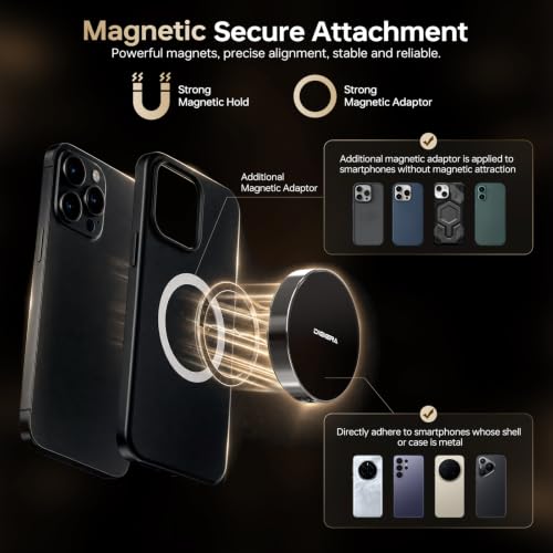Image of DIGIERA 1TB Magnetic Portable SSD, External Solid State Drives with USB-C 3.2 Gen 2x2, Speed Up to 2000MB /s, Compact & Durable, Compatible with iPhone 15 /16 Series and Other USB-C Devices, Black