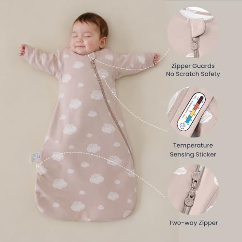 Image of kaiya baby Unisex Sleeping Bag for Babies and Toddlers 2.5 Tog Sleep Sack, Long Sleeve Sleep Sack, Wearable Blanket Baby