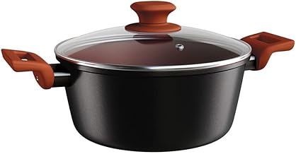 Euro Home - Caçarola 20 cm de Alumínio com Antiaderente ColorStone Terracota - ALU8556-TC