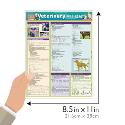Veterinary Assistant QuickStudy Laminated Reference Guide