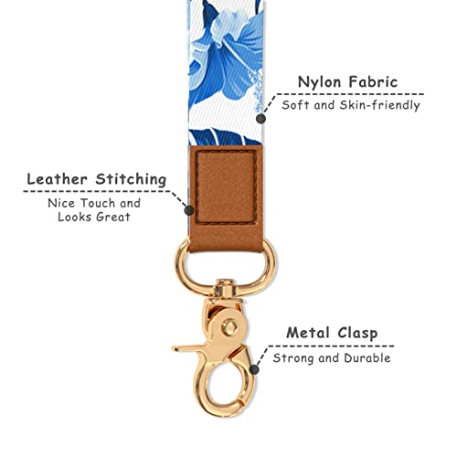 Image of Wrist Lanyard Key Chain, Cute Wristlet Strap Keychain Holder for Women Men Car Keys ID Badges Card Wallet Phone Camera