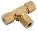 Union Tee, Low Lead Brass, Comp, 3/8In