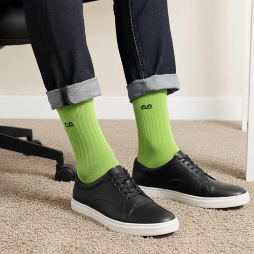 Image of The Sock Street Bamboo Crew Socks for Men Combo | Full Calf Length Premium Bamboo | Odour-Free, Breathable & Durable | Cushioned Base & Anti-bacterial | 3X Softer than Cotton Socks | Pack of 3
