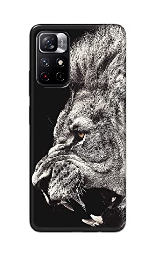Image of Roaring Lion Hard Back Case Cover for Redmi Note 11T 5G / Poco M4 Pro 5G Back Cover -(J5) VNS2225