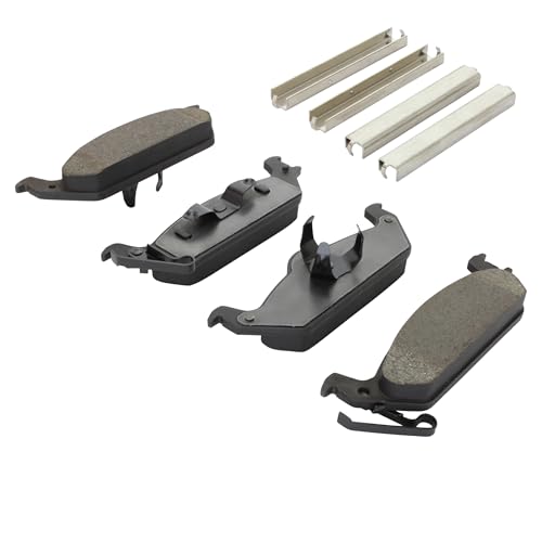 Image of QUALITY-BUILT Rear Semi-Metallic Brake Pads, Premium 1001-0963M, Compatible with 2003-2004 Dodge Dakota